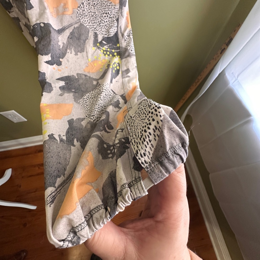 Lululemon Om Pant Abstract Pop Art Print Jogger Pants Grey Orange Yellow‎ Size 6 - Picture 5 of 11